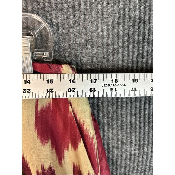 Ralph Lauren Womens Printed Silk Skirt Sz 8 Lined Multi Color Luxe Artsy Pockets - Picture 5 of 9